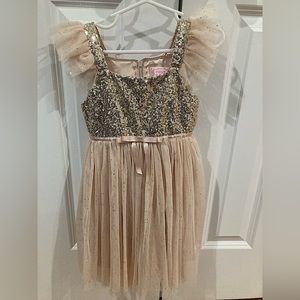 Christmas dress Gold from Nordstrom size 4t